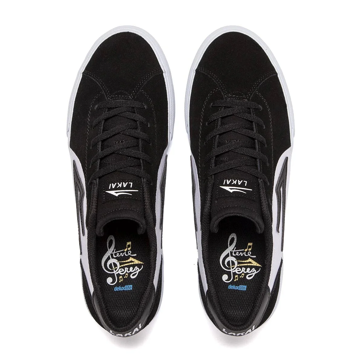 Lakai Shoes Flaco II - Black/White Suede - Image 3