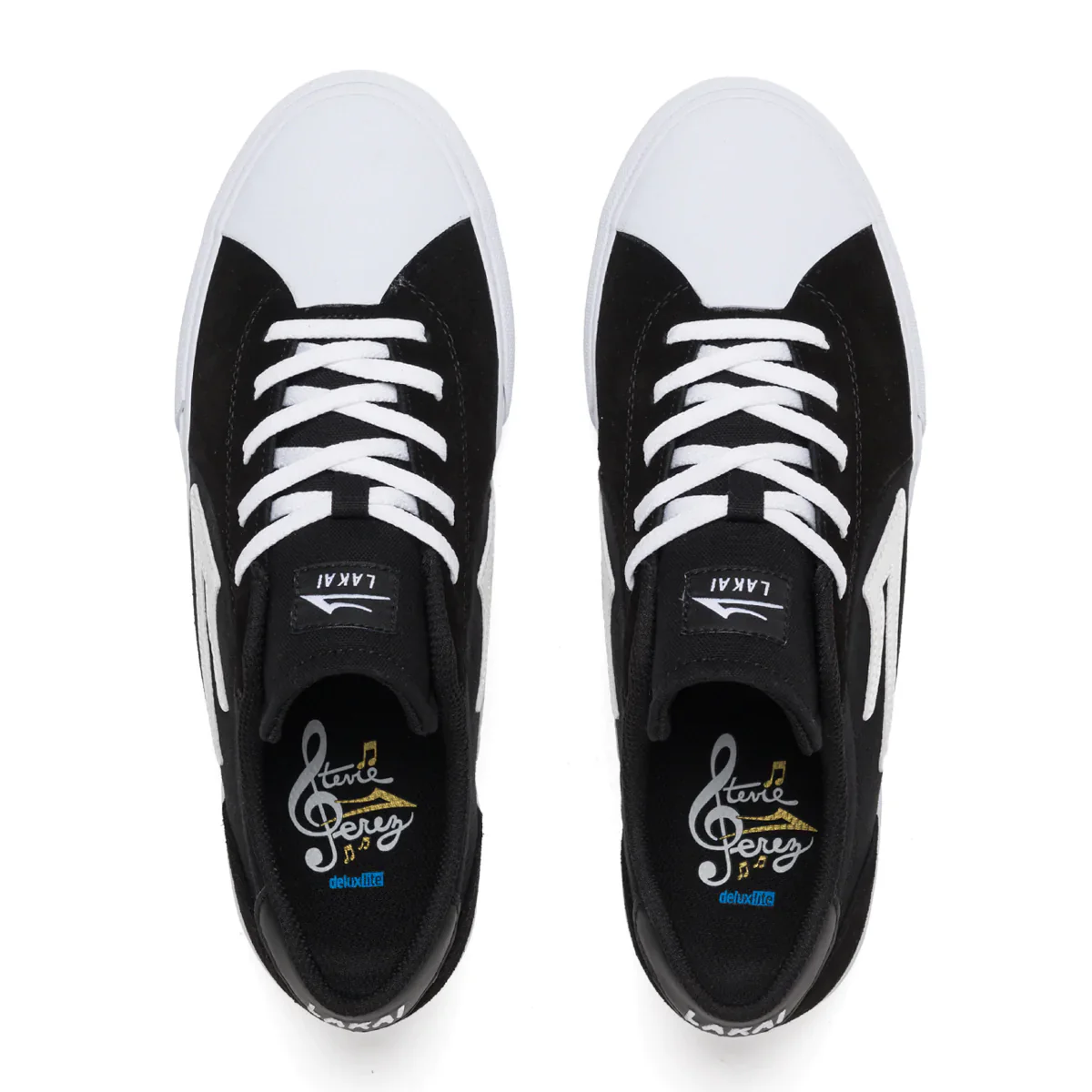 Lakai Shoes Flaco II - Black/White Suede - Image 3