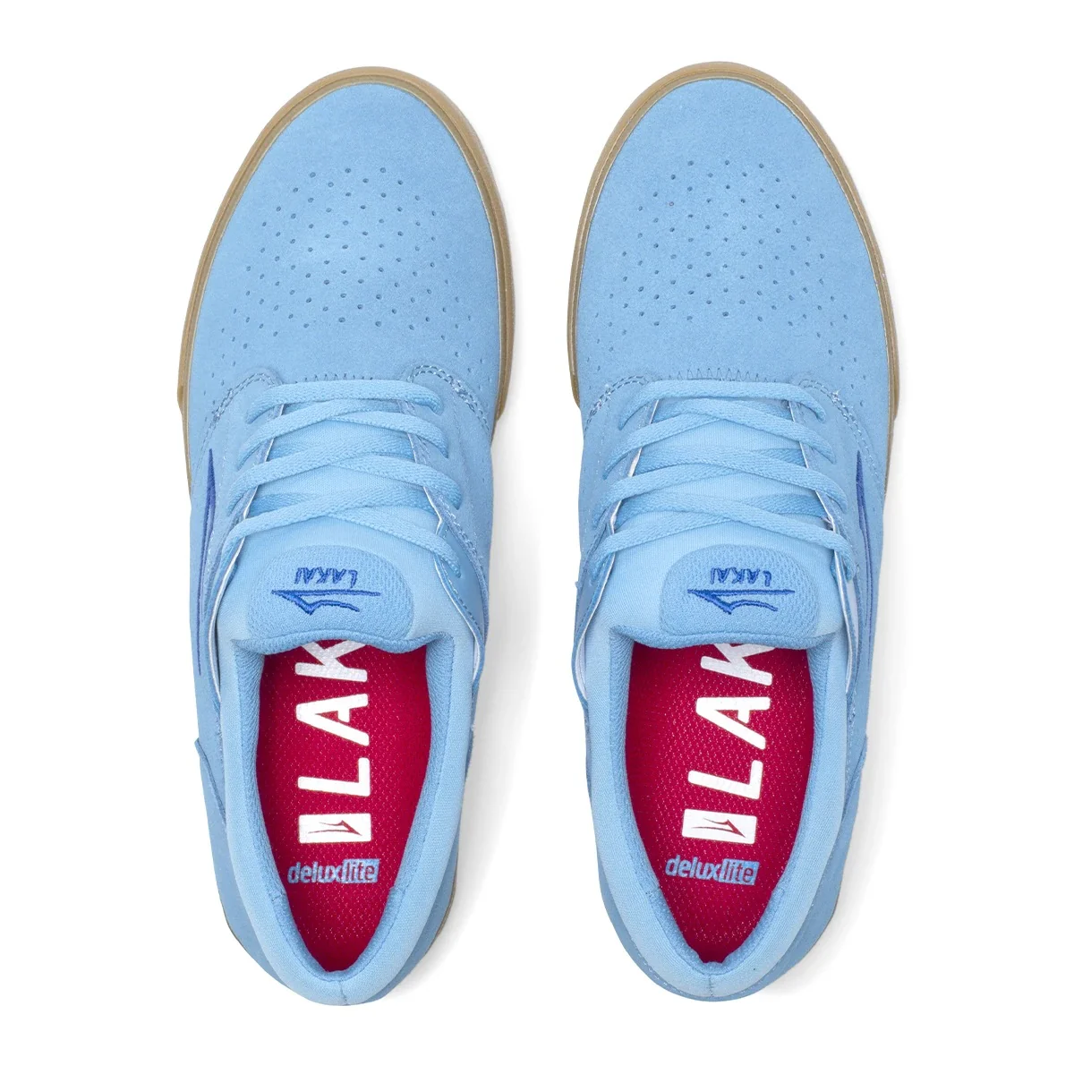 Lakai Shoes Fremont Vulc - Light Blue/Gum Suede - Image 3