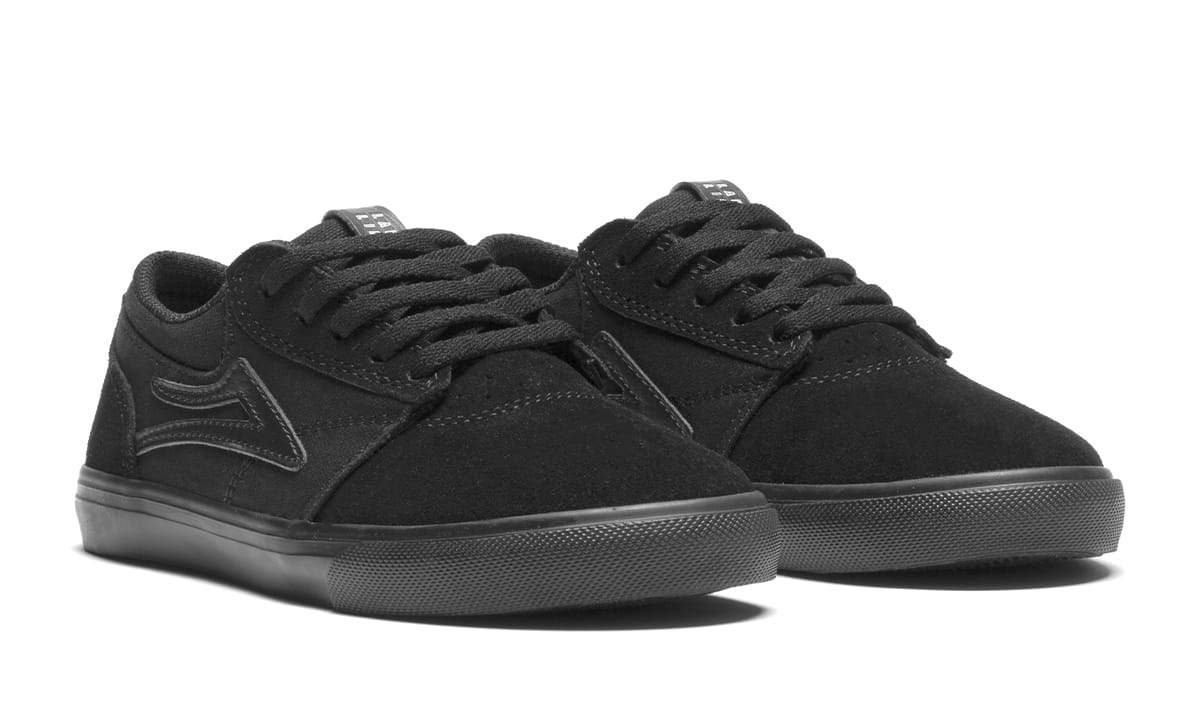 Lakai Shoes Griffin Kids - Black/Black Suede - Image 2