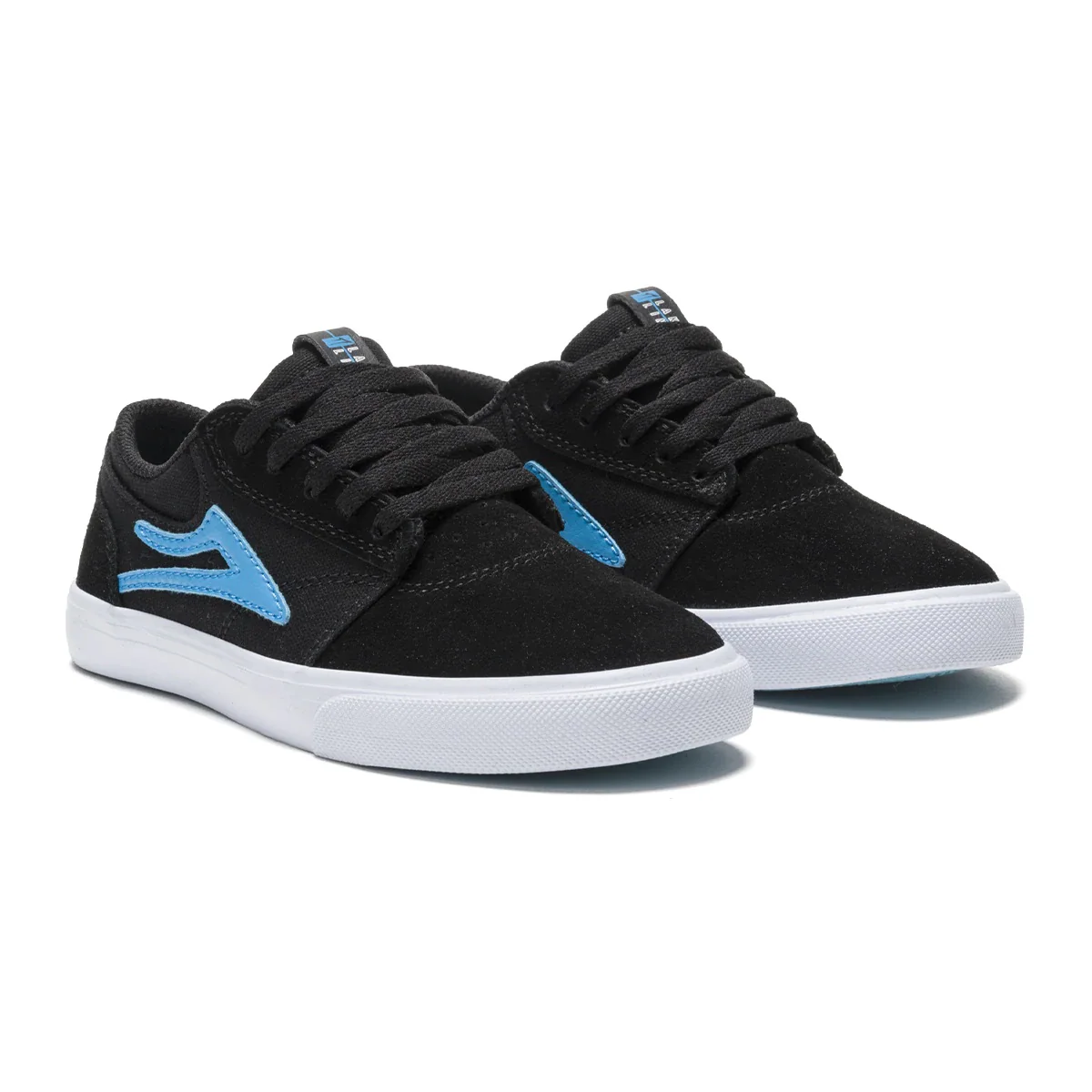 Lakai Shoes Griffin Kids - Black/Cyan Suede - Image 2