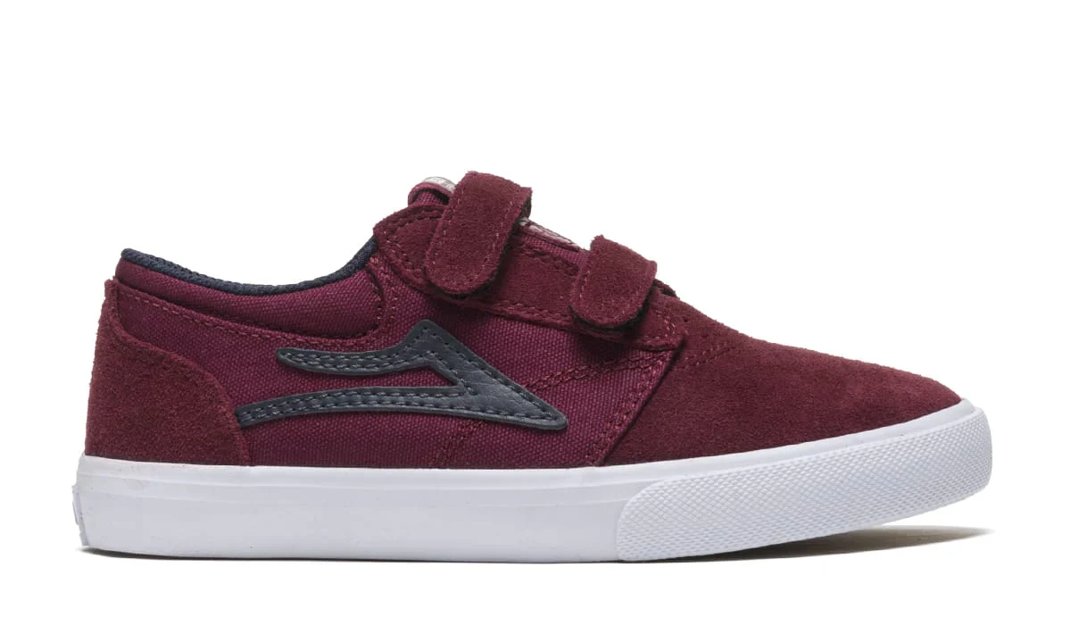 Lakai Shoes Griffin Kids - Burgundy/Navy Suede - Image 2