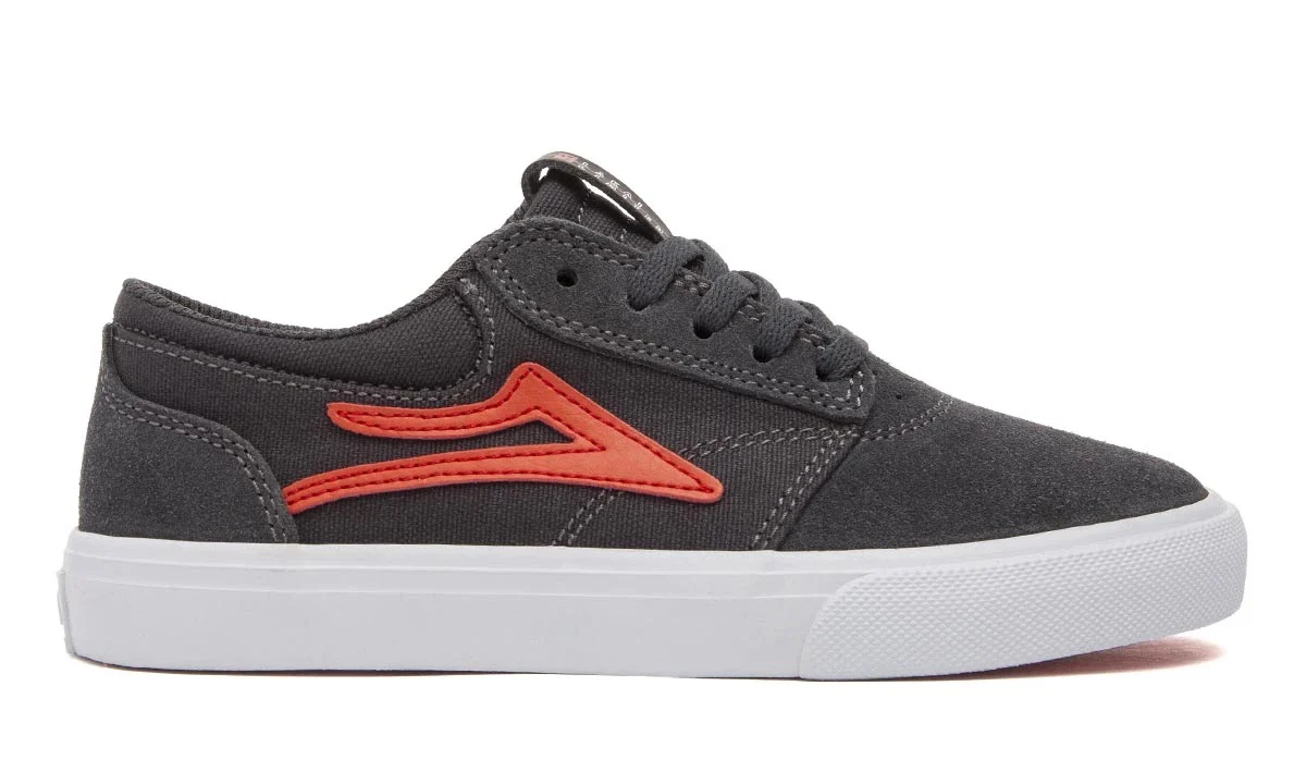 Lakai Shoes Griffin Kids - Charcoal Suede - Image 2