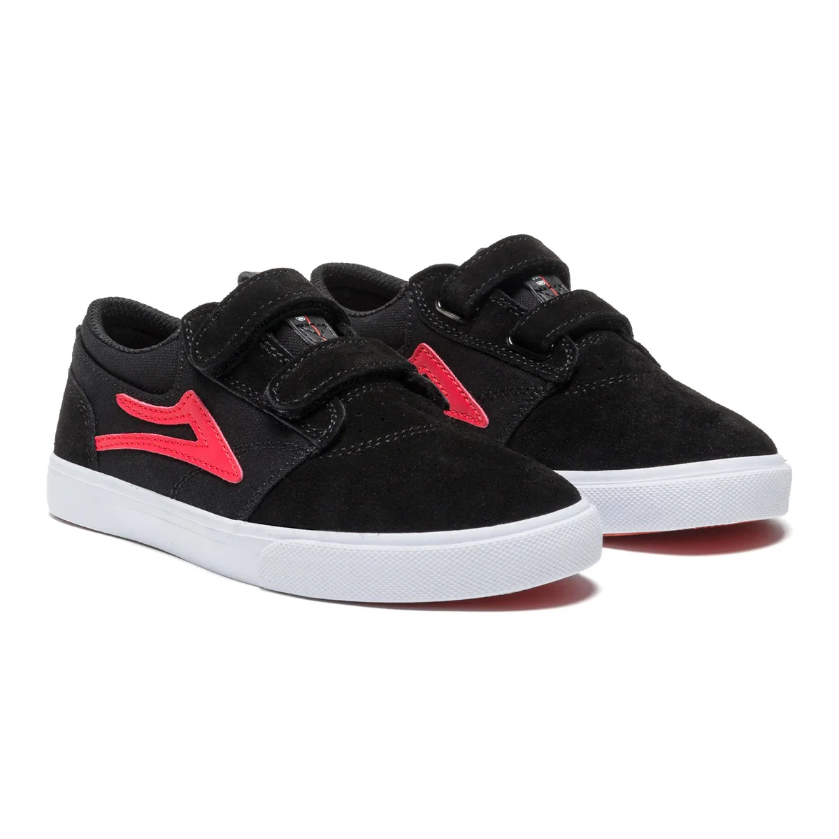 Lakai Shoes Griffin Kids VS - Black/Flame Suede - Image 2