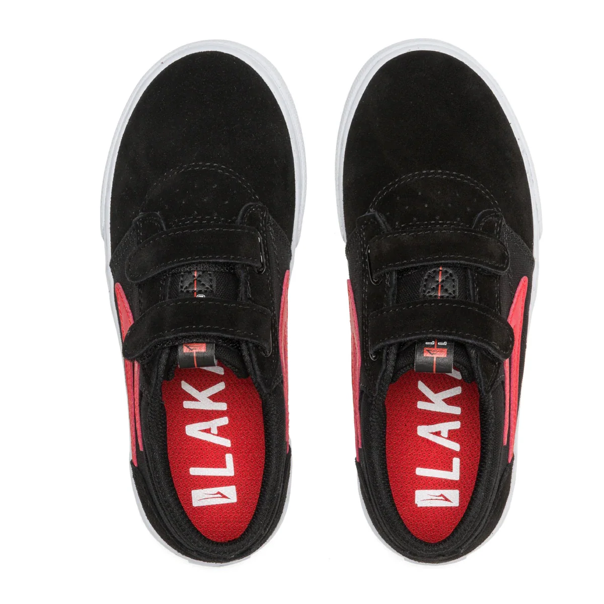 Lakai Shoes Griffin Kids VS - Black/Flame Suede - Image 3