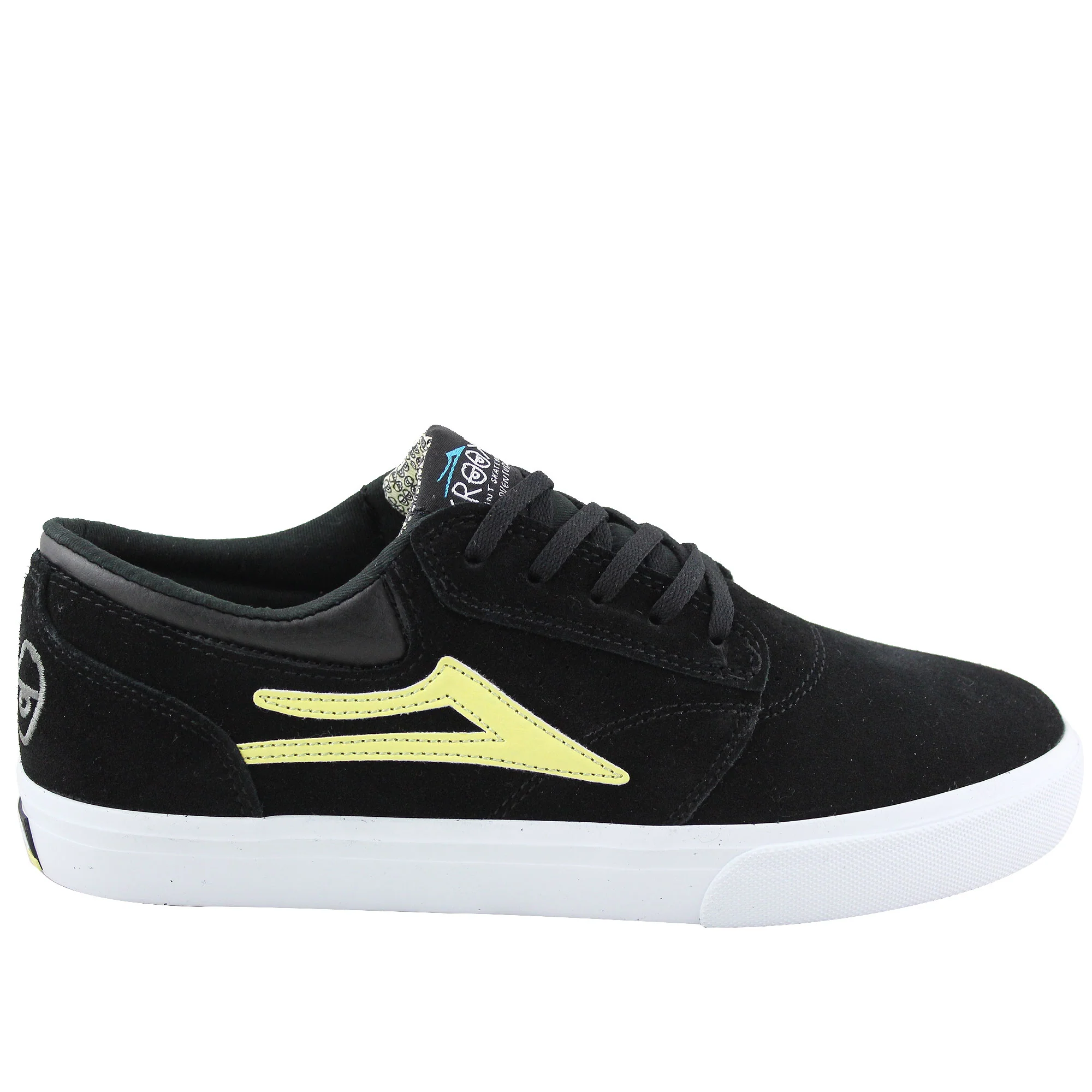 Lakai Shoes Krooked Griffin - Black/Yellow Suede - Image 2