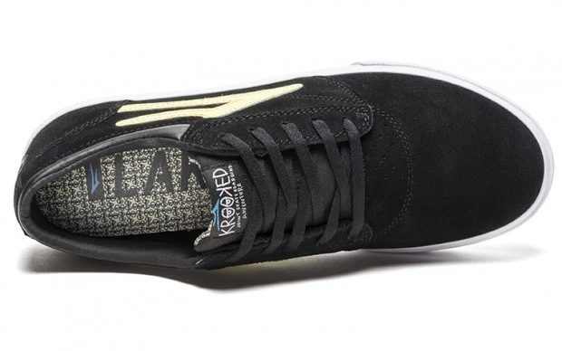 Lakai Shoes Krooked Griffin - Black/Yellow Suede - Image 4