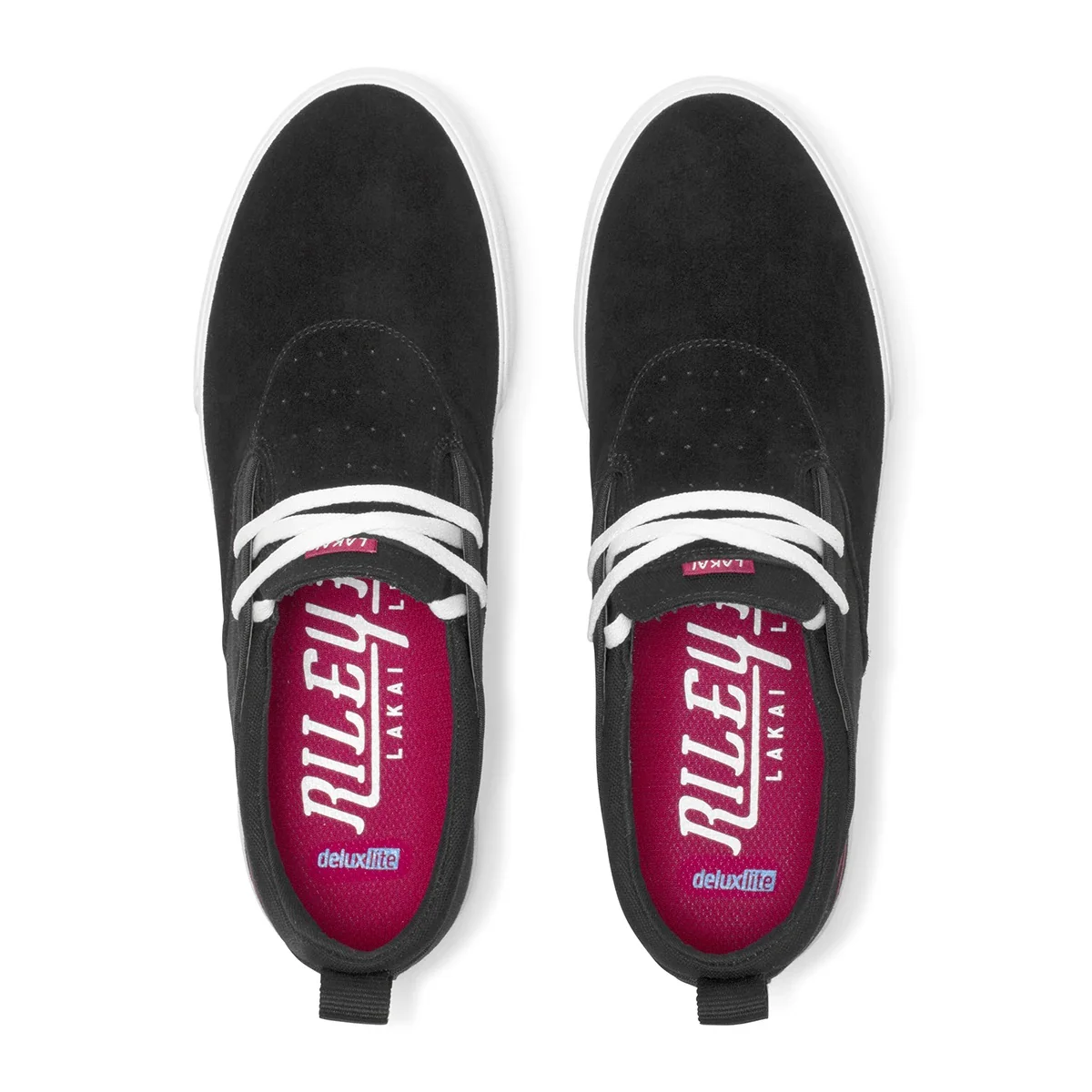 Lakai Shoes Riley 2 - Black/Red Suede - Image 3