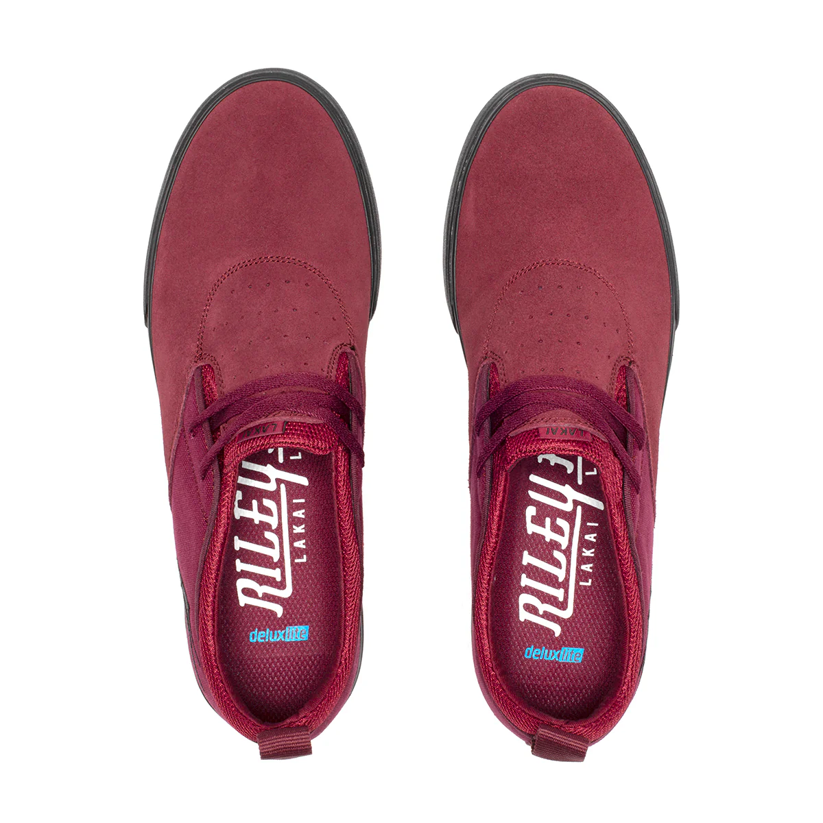 Lakai Shoes Riley 2 - Burgundy/Black Suede - Image 3