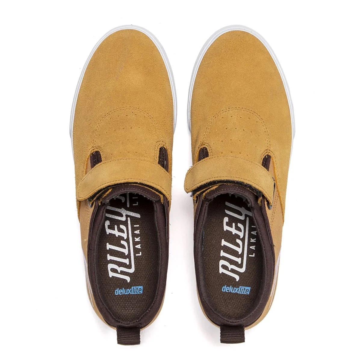 Lakai Shoes Riley 2 Velcro Strap - Honey Suede - Image 3