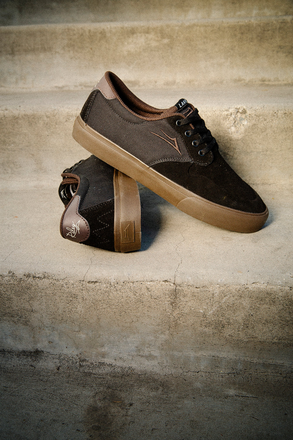 Lakai Shoes Riley 3 - Black/Gum Suede - Image 6