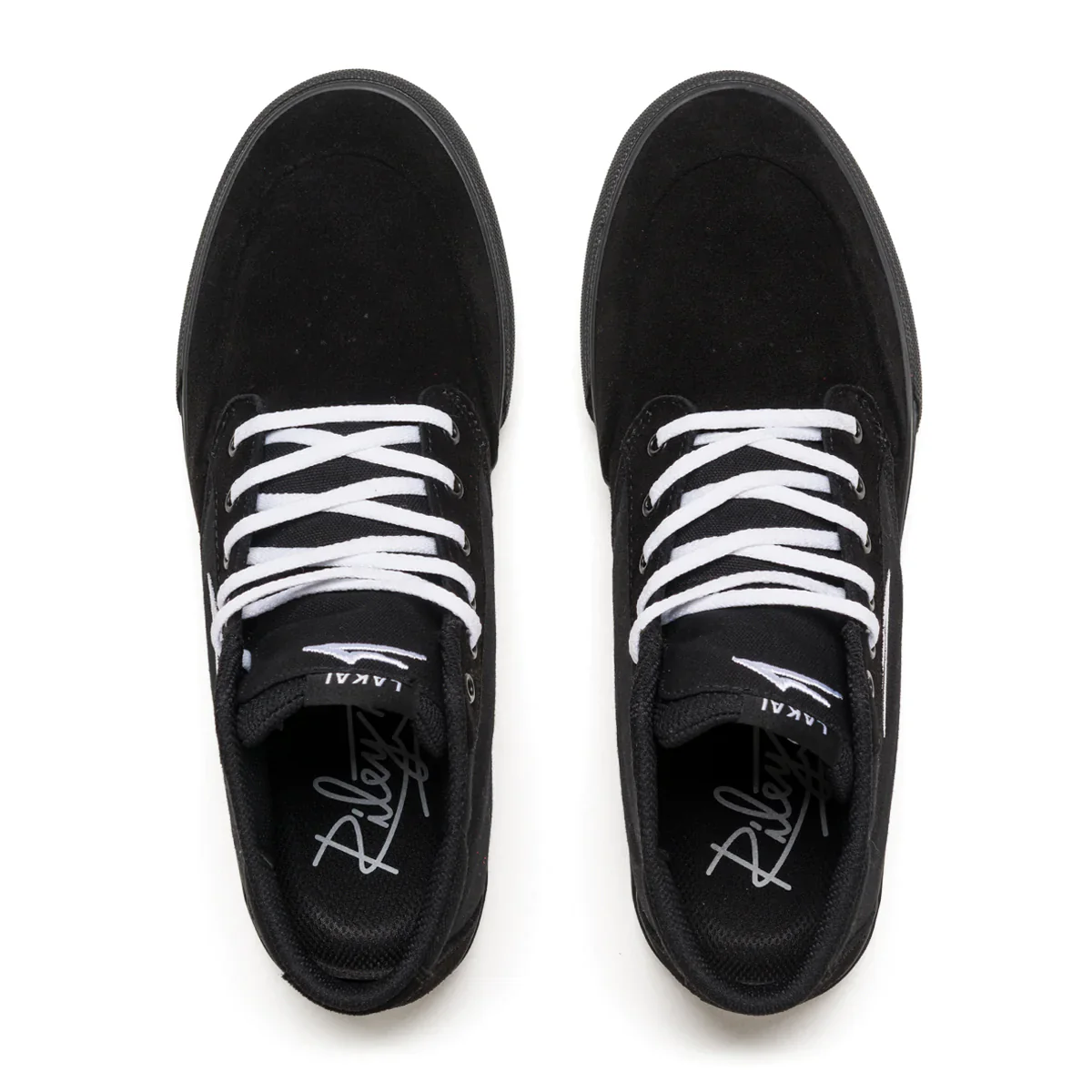Lakai Shoes Riley 3 High - Black/Black Suede - Image 3