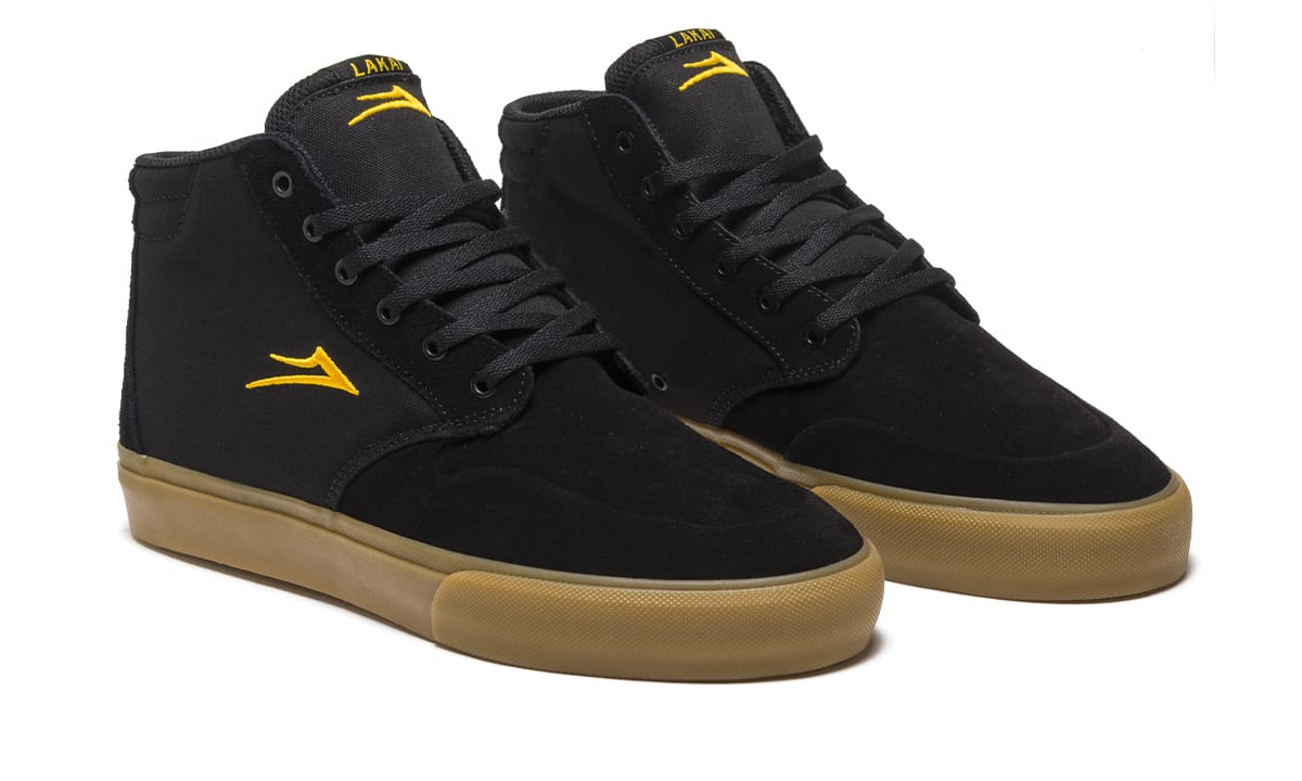 Lakai Shoes Riley 3 High - Black/Gum Suede - Image 2