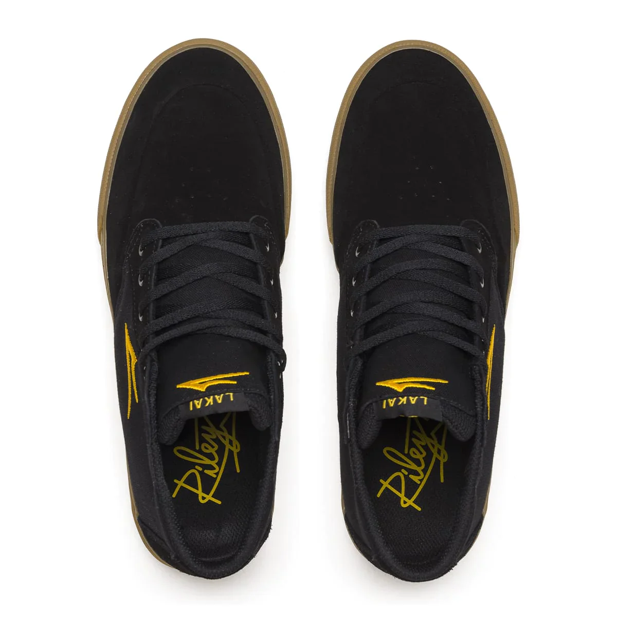 Lakai Shoes Riley 3 High - Black/Gum Suede - Image 3