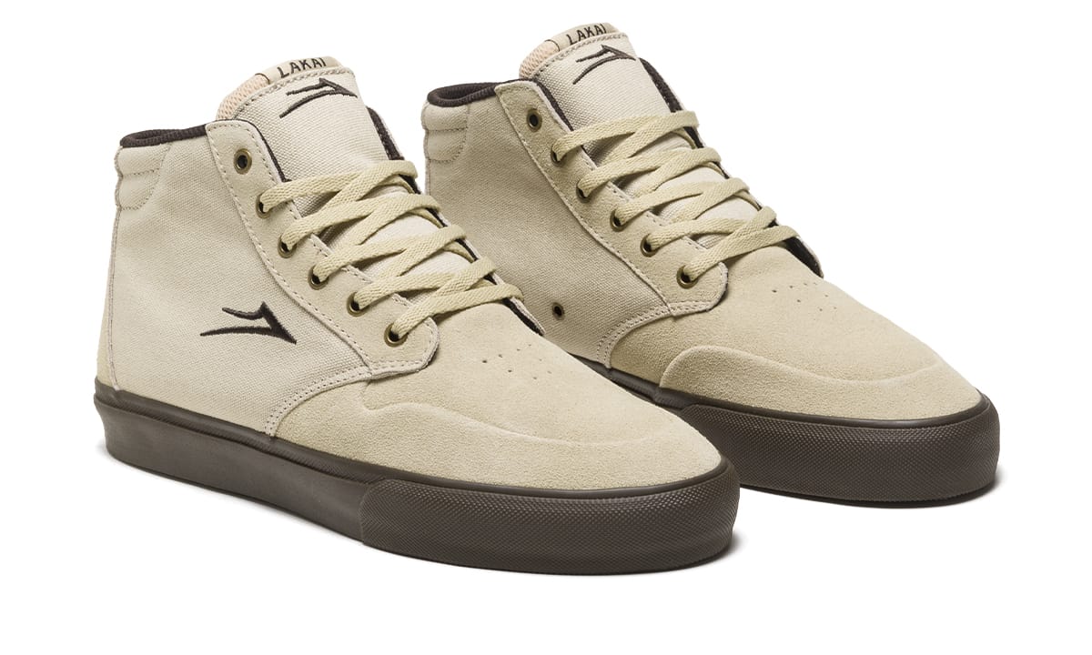 Lakai Shoes Riley 3 High - Cream/Gum Suede - Image 2