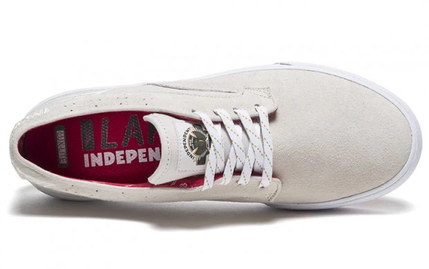 Lakai Shoes Riley Hawk x Indy Collab - White Suede - Image 2