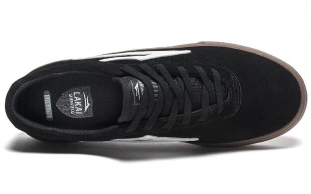 Lakai Shoes Sheffield - Black/White Suede - Image 3