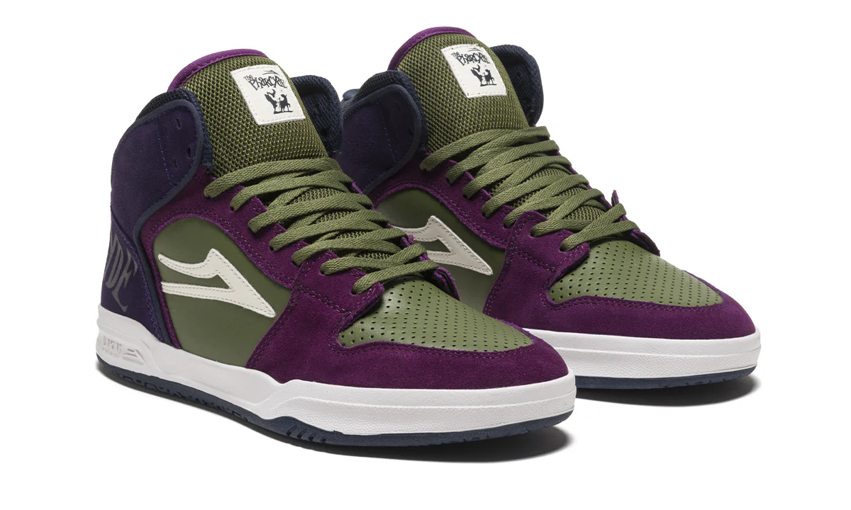 Lakai Shoes Telford - Grape/Olive Suede - Image 2