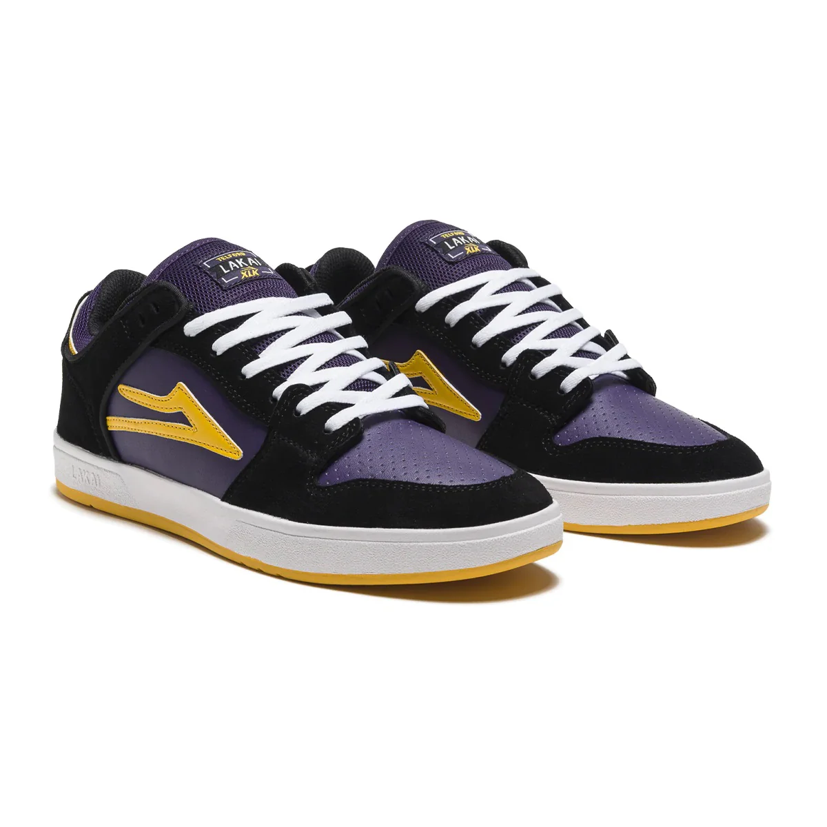 Lakai Shoes Telford Low - Black/Grape Suede - Image 2