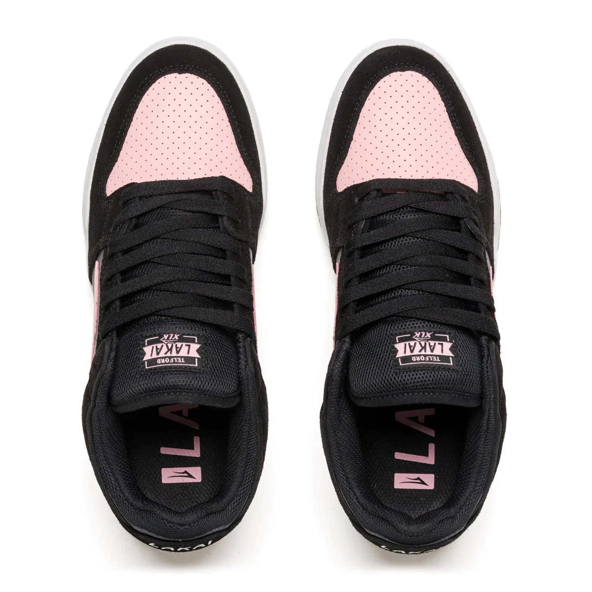 Lakai Shoes Telford Low - Black/Pink Suede - Image 3