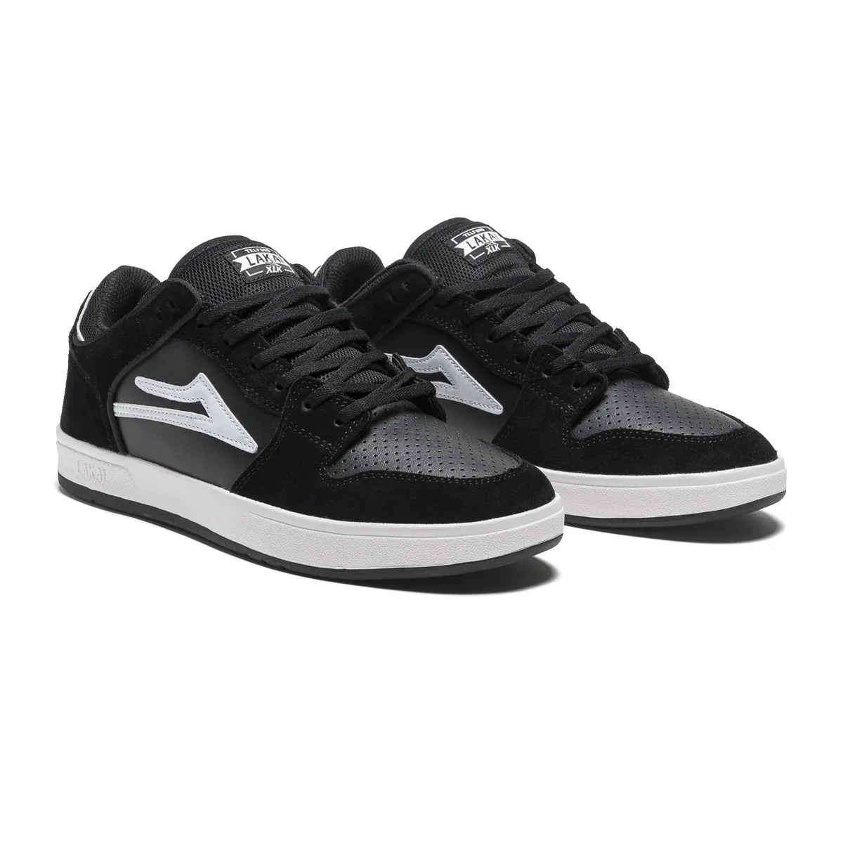 Lakai Shoes Telford Low - Black/White Suede - Image 2