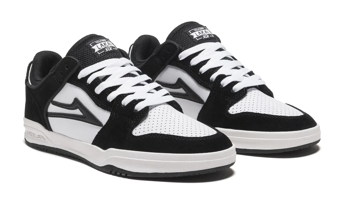 Lakai Shoes Telford Low - White/Black Suede - Image 2