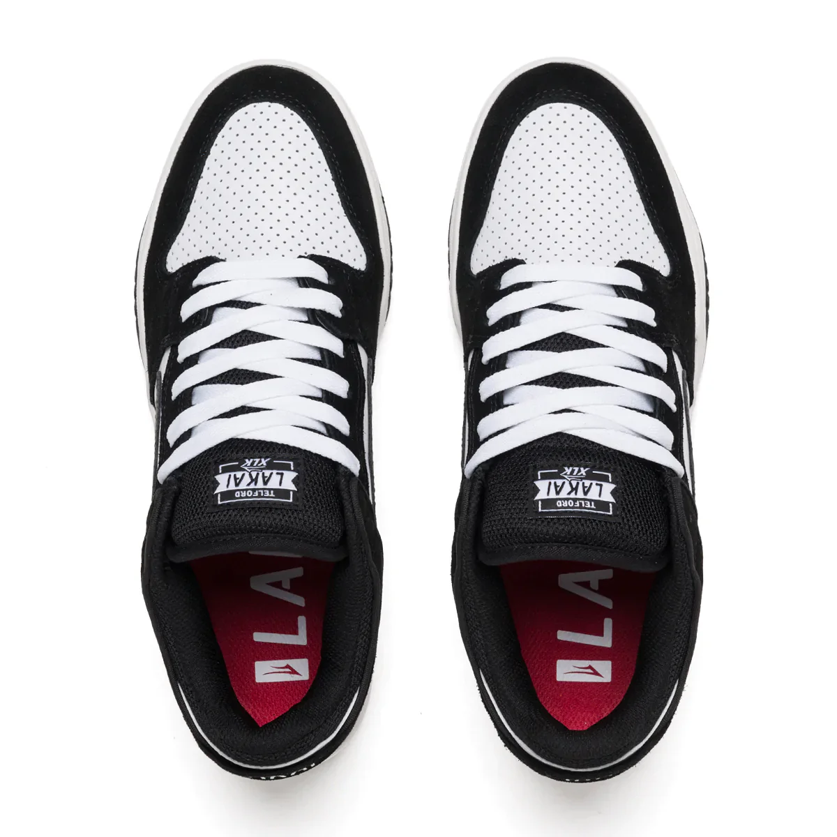 Lakai Shoes Telford Low - White/Black Suede - Image 3
