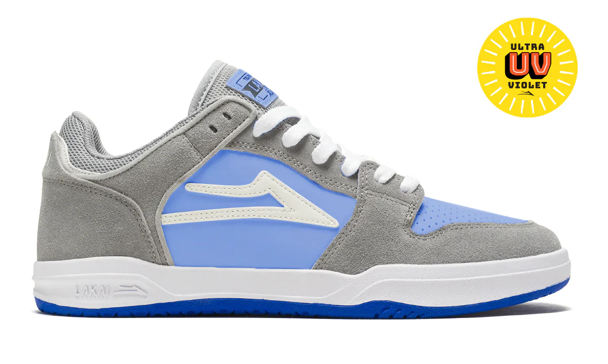 Lakai Shoes Telford Low - Grey/Blue UV Suede
