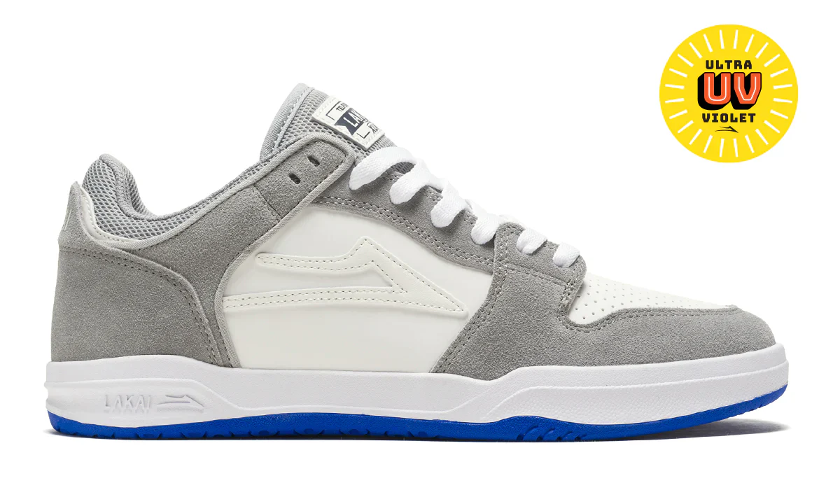 Lakai Shoes Telford Low - Grey/Blue UV Suede - Image 2