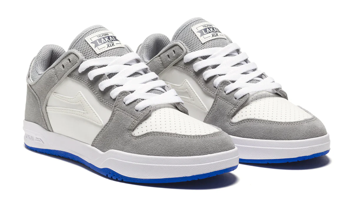 Lakai Shoes Telford Low - Grey/Blue UV Suede - Image 3
