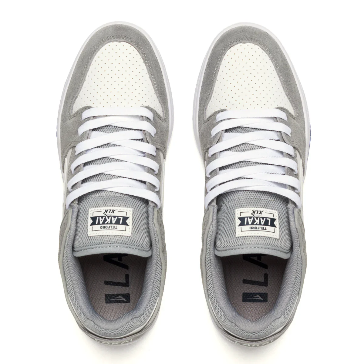 Lakai Shoes Telford Low - Grey/Blue UV Suede - Image 4