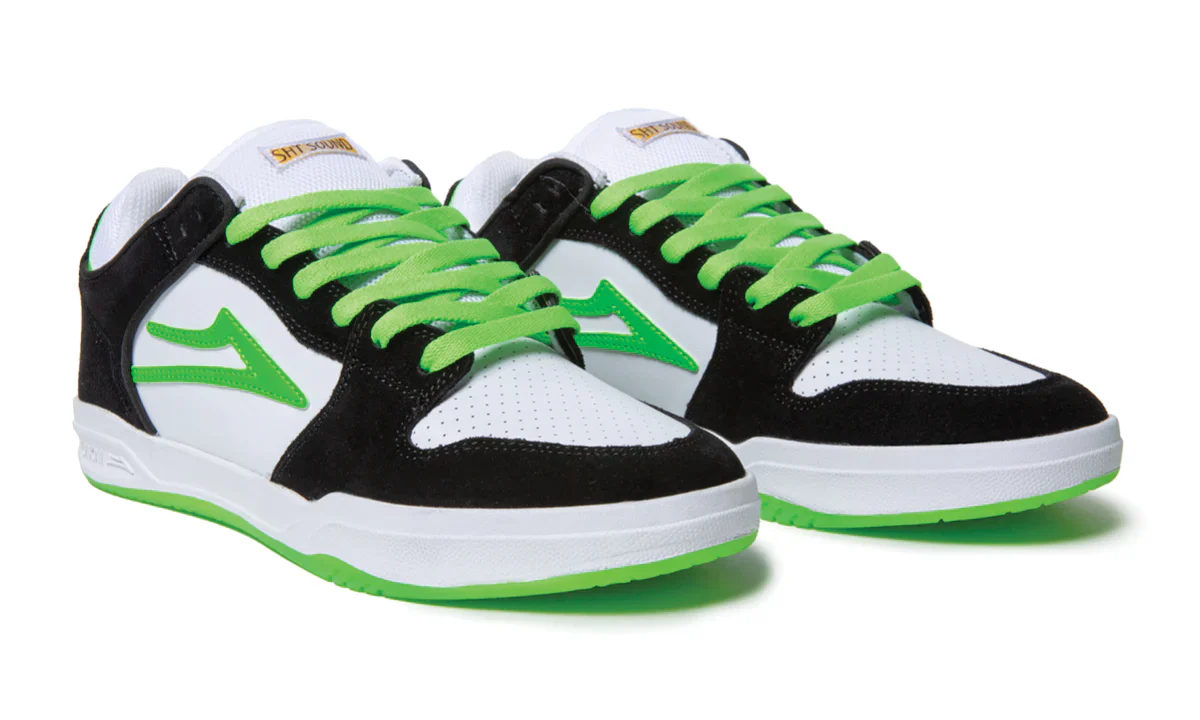 Lakai Shoes Telford Low SMU - Black/White Suede - Image 2