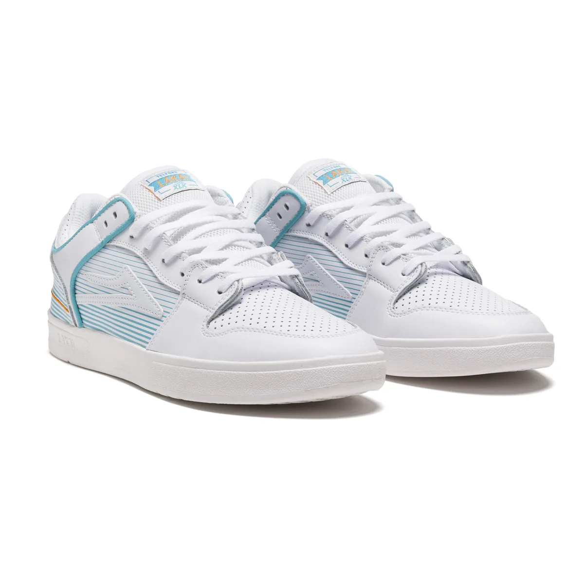 Lakai Shoes Telford Low - Blue/White Leather - Image 2