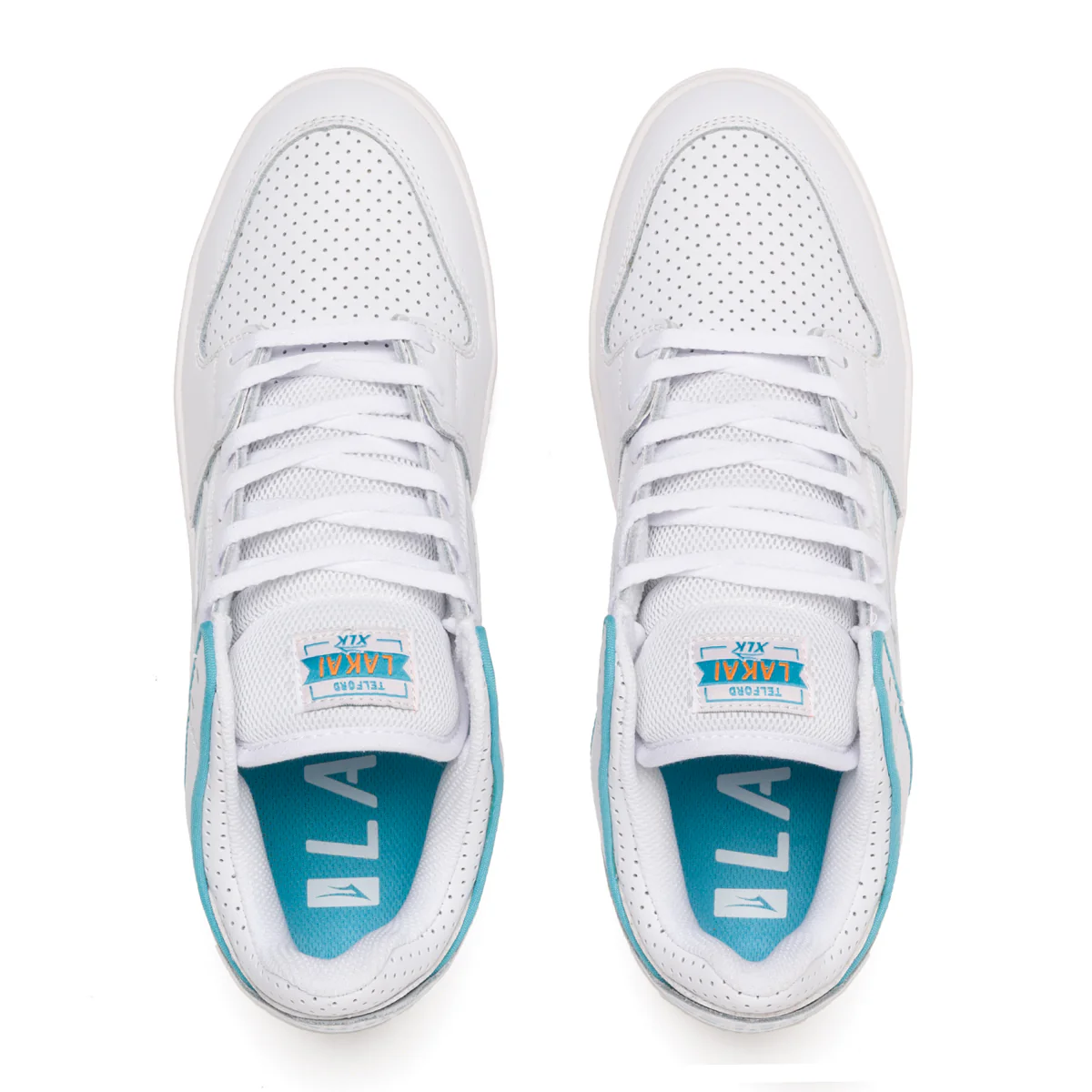Lakai Shoes Telford Low - Blue/White Leather - Image 3