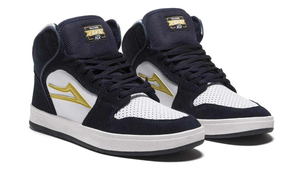 Lakai Shoes Telford - Navy/White Suede - Image 2