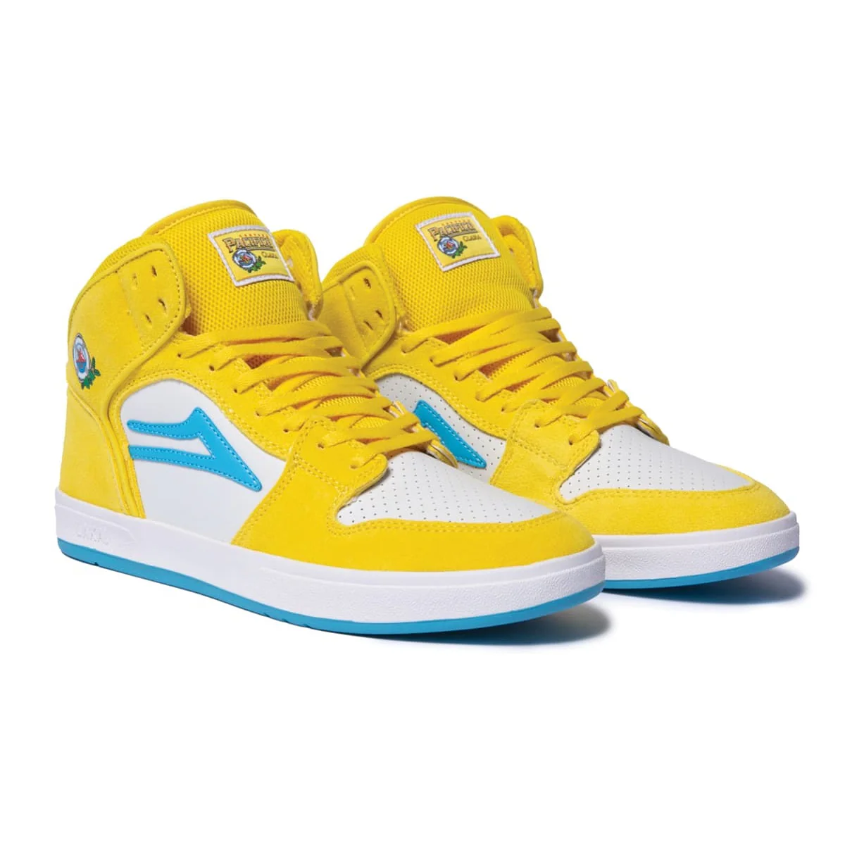 Lakai Shoes Telford SMU - Yellow/Cyan Suede - Image 2