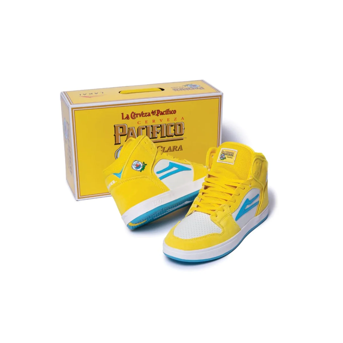 Lakai Shoes Telford SMU - Yellow/Cyan Suede - Image 6