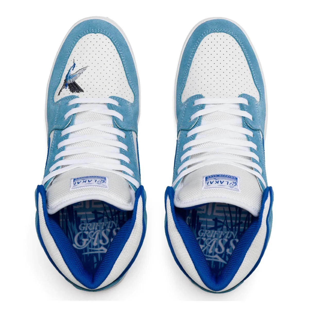 Lakai Shoes Telford - White/Light Blue Suede - Image 3