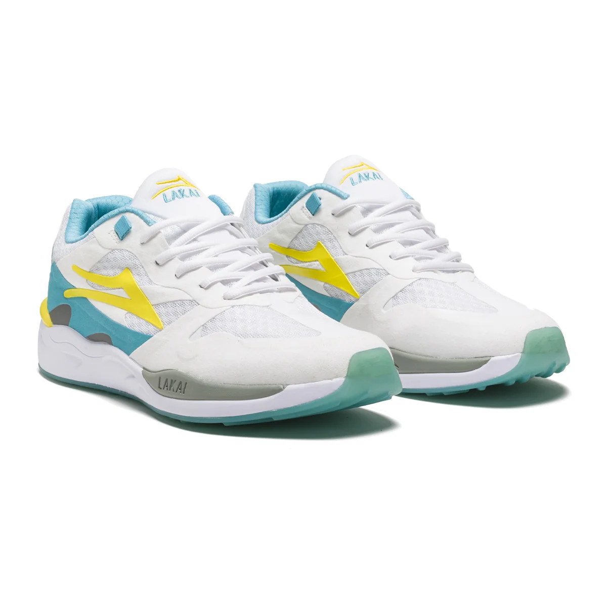 Lakai Shoes Evo 2.0 - White/Teal Suede - Image 2