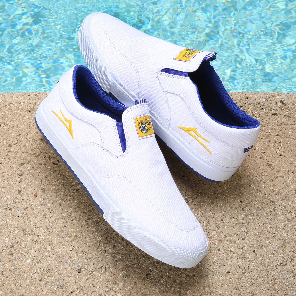 Lakai Shoes Owen VLK SMU - White/White Canvas - Image 7