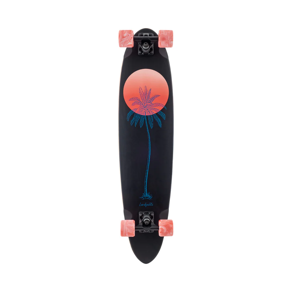 Landyachtz Dipper Black Palm Longboard Complete