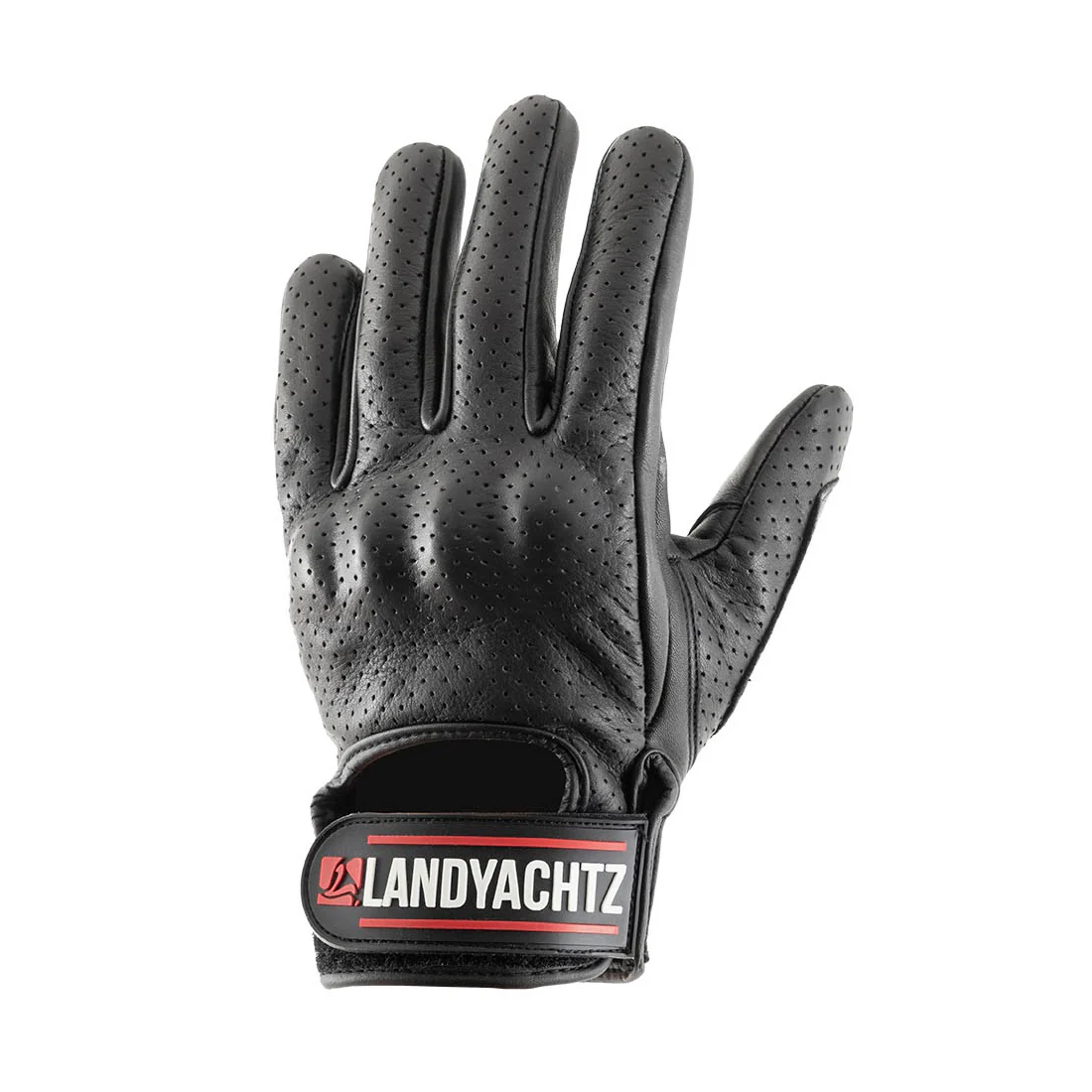 Landyachtz Leather Race Slide Gloves - Black - Image 2