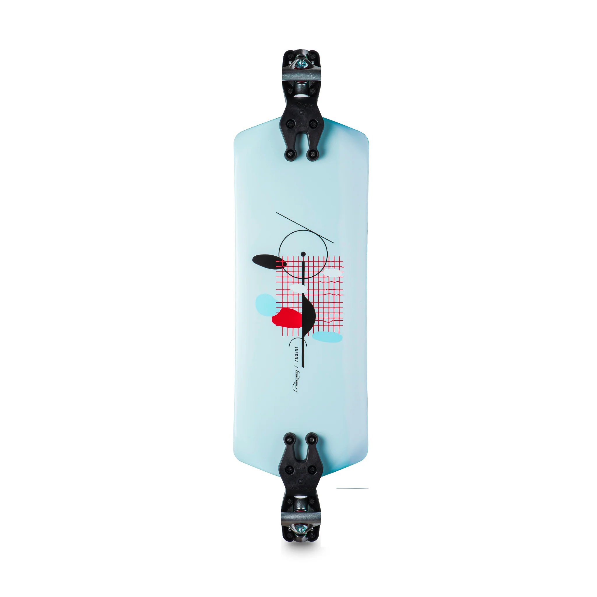 Loaded Tangent Longboard Deck with Bracket