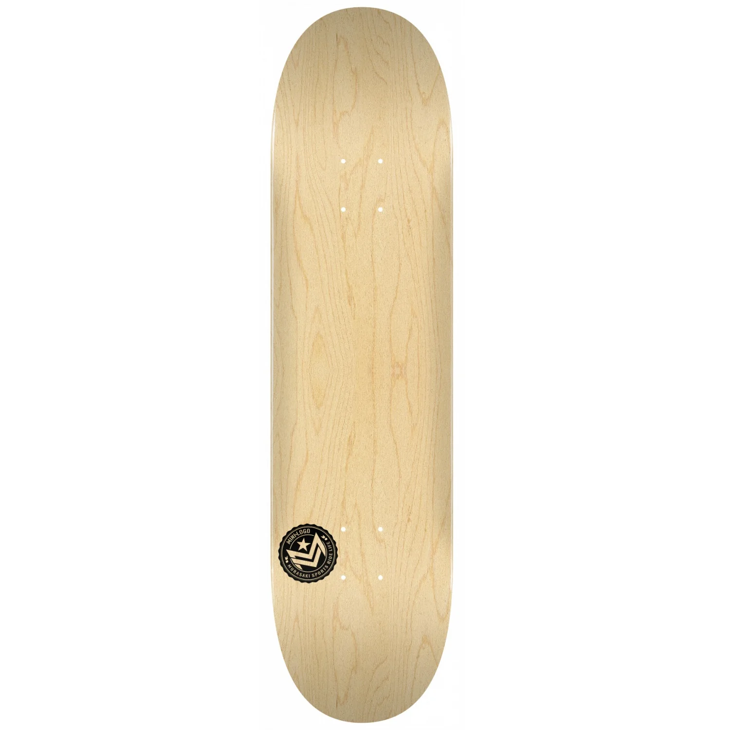 Mini Logo Chevron Stamp 2 Skateboard Deck - 8.5" Natural