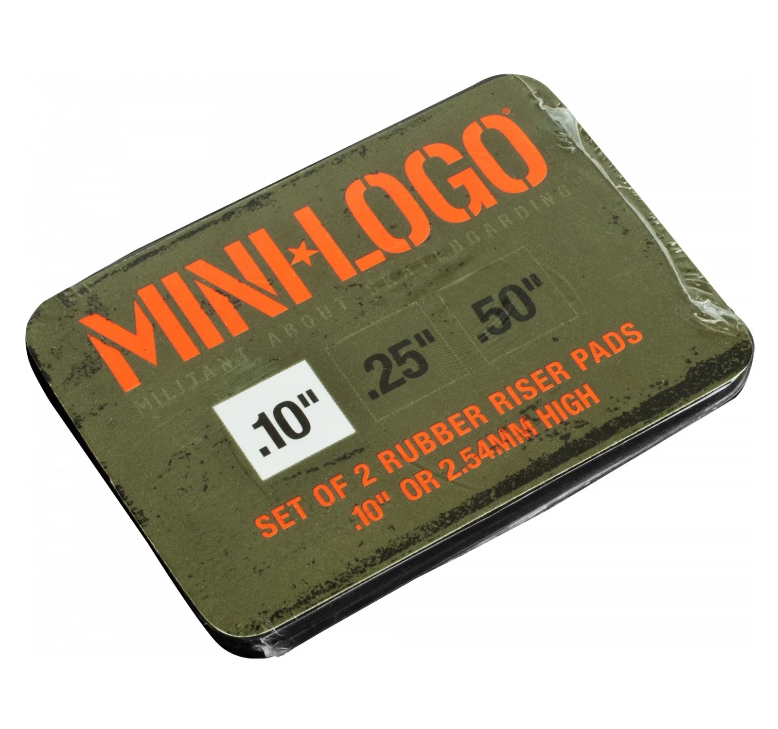 Mini Logo Rubber Riser Pads .10" - Black (Set of 2) - Image 2