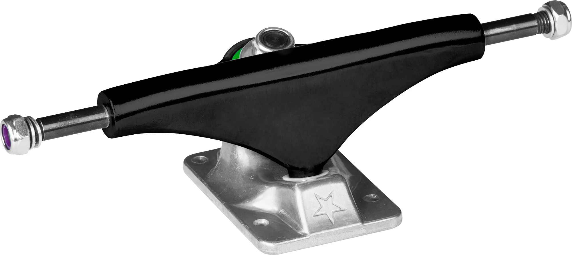 Mini Logo Split Trucks - 7.63″ Black/Raw (Set of 2)