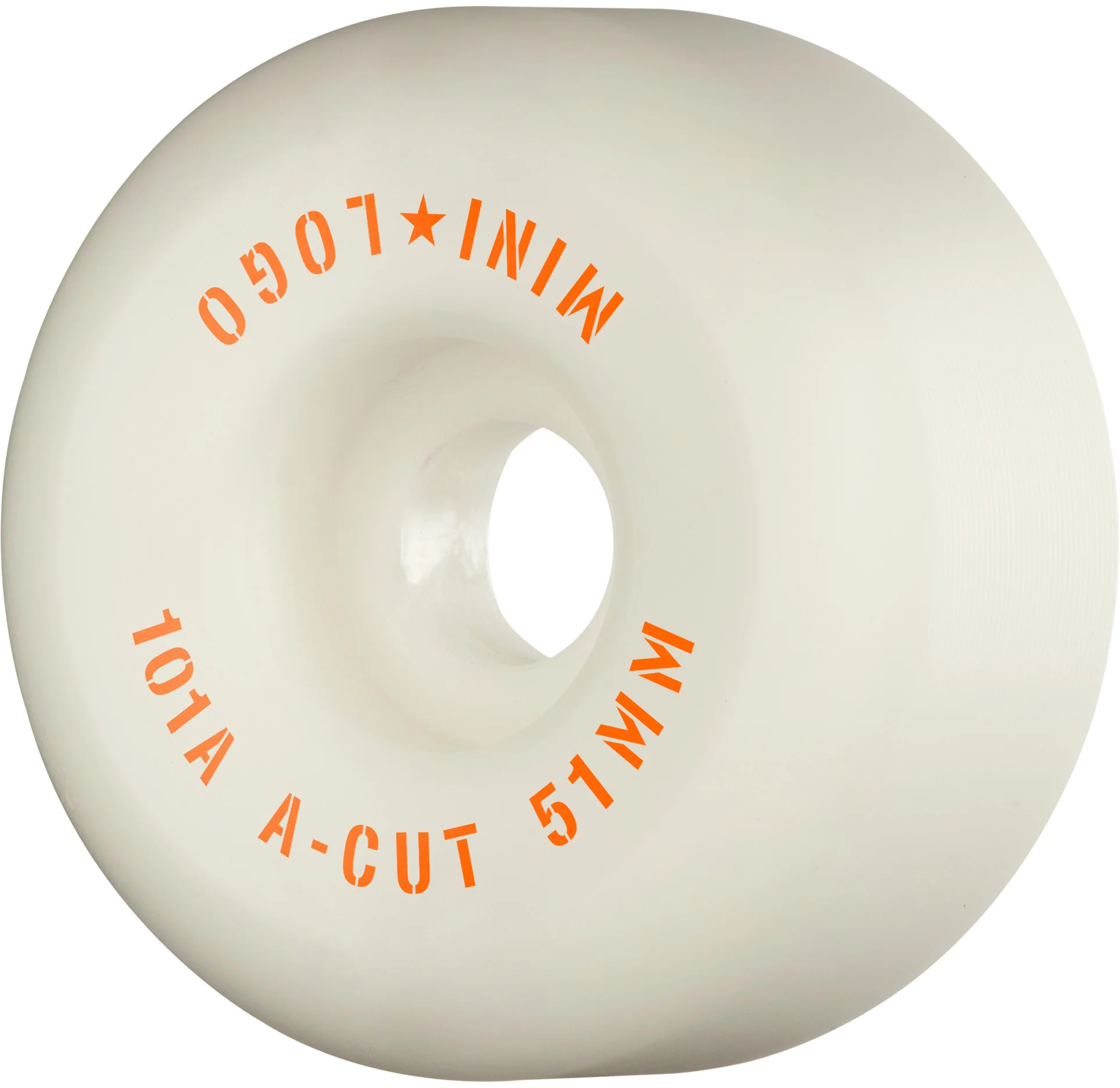 Mini Logo Wheels A-Cut "2" 51mm 101a - White (Set of 4)