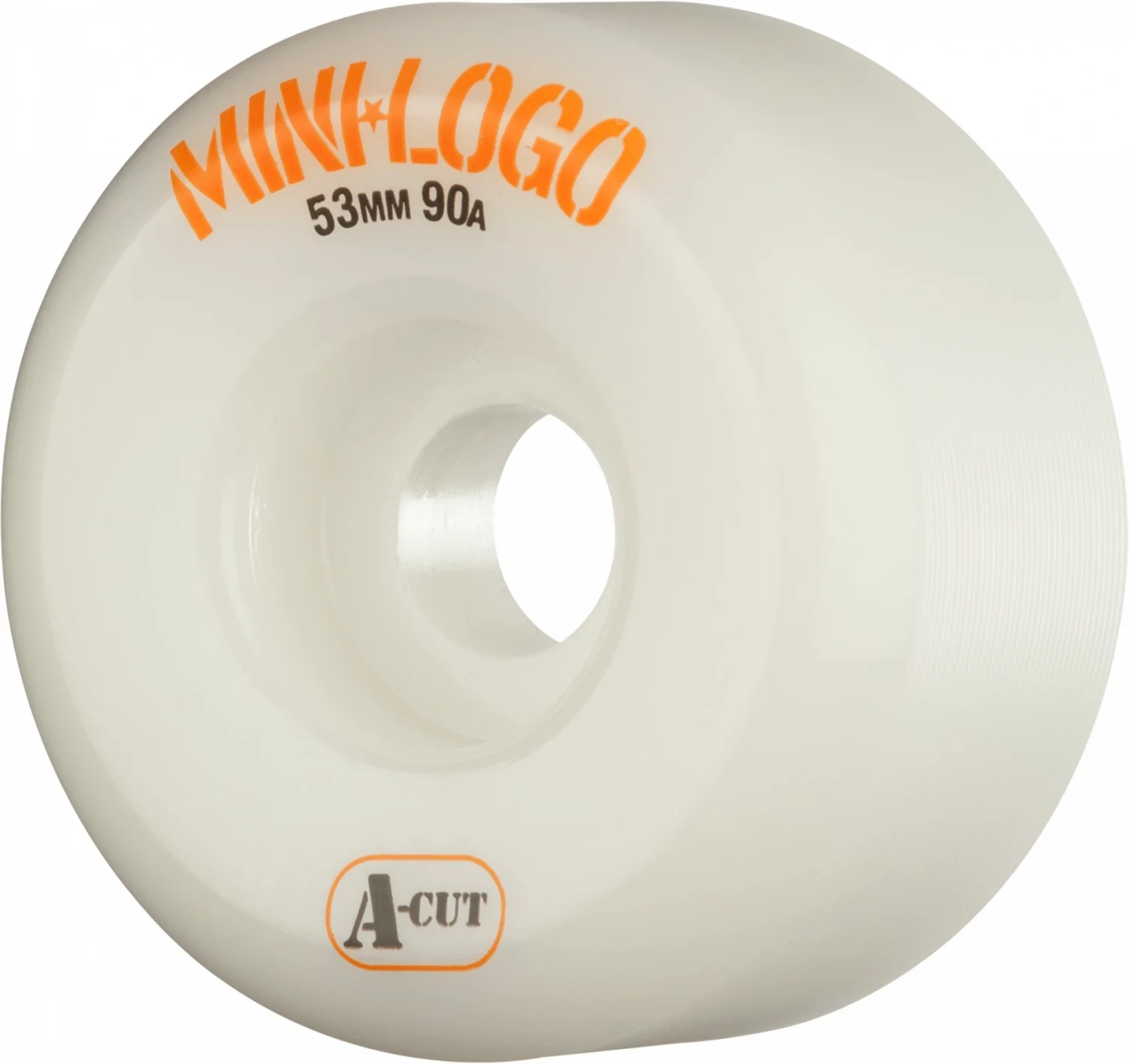 Mini Logo Wheels A-Cut 53mm 90a - White (Set of 4)