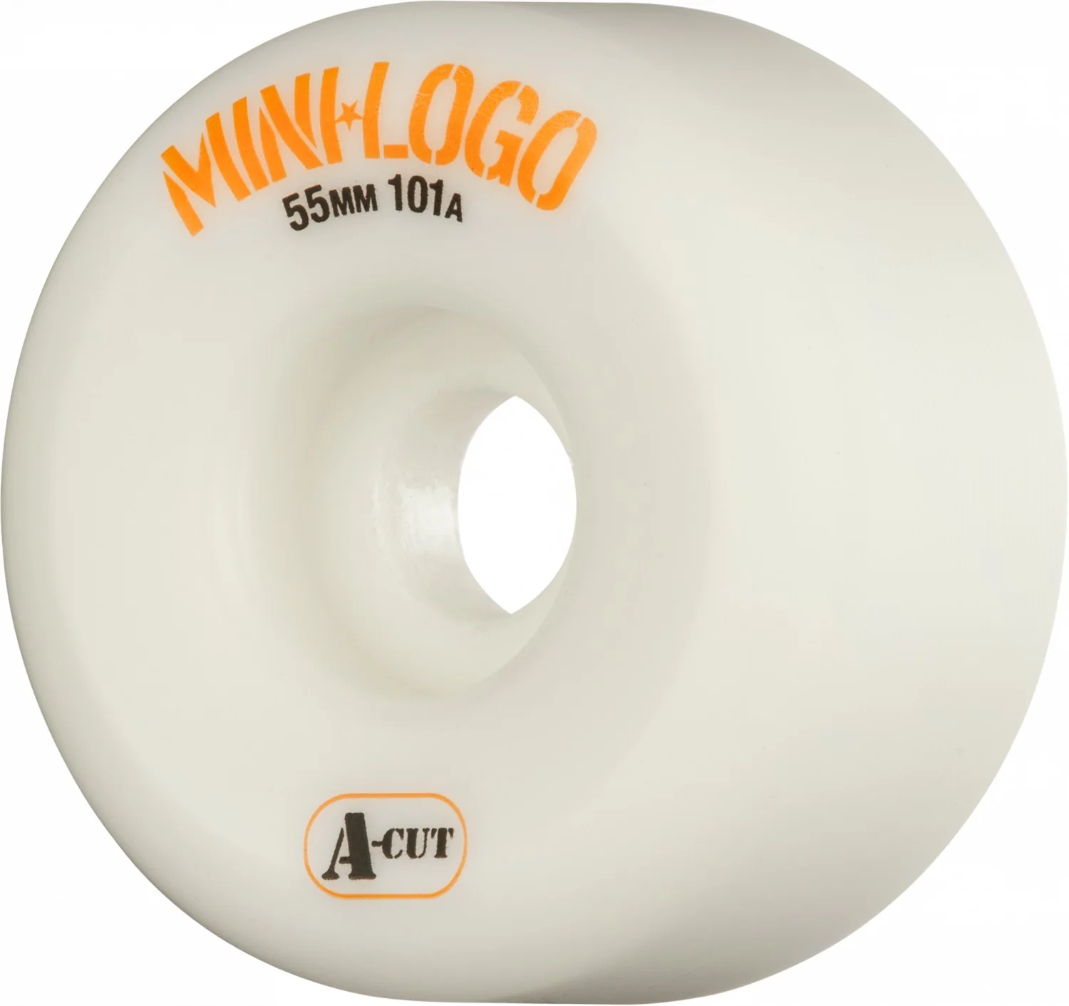 Mini Logo Wheels A-Cut 55mm 101a - White (Set of 4)