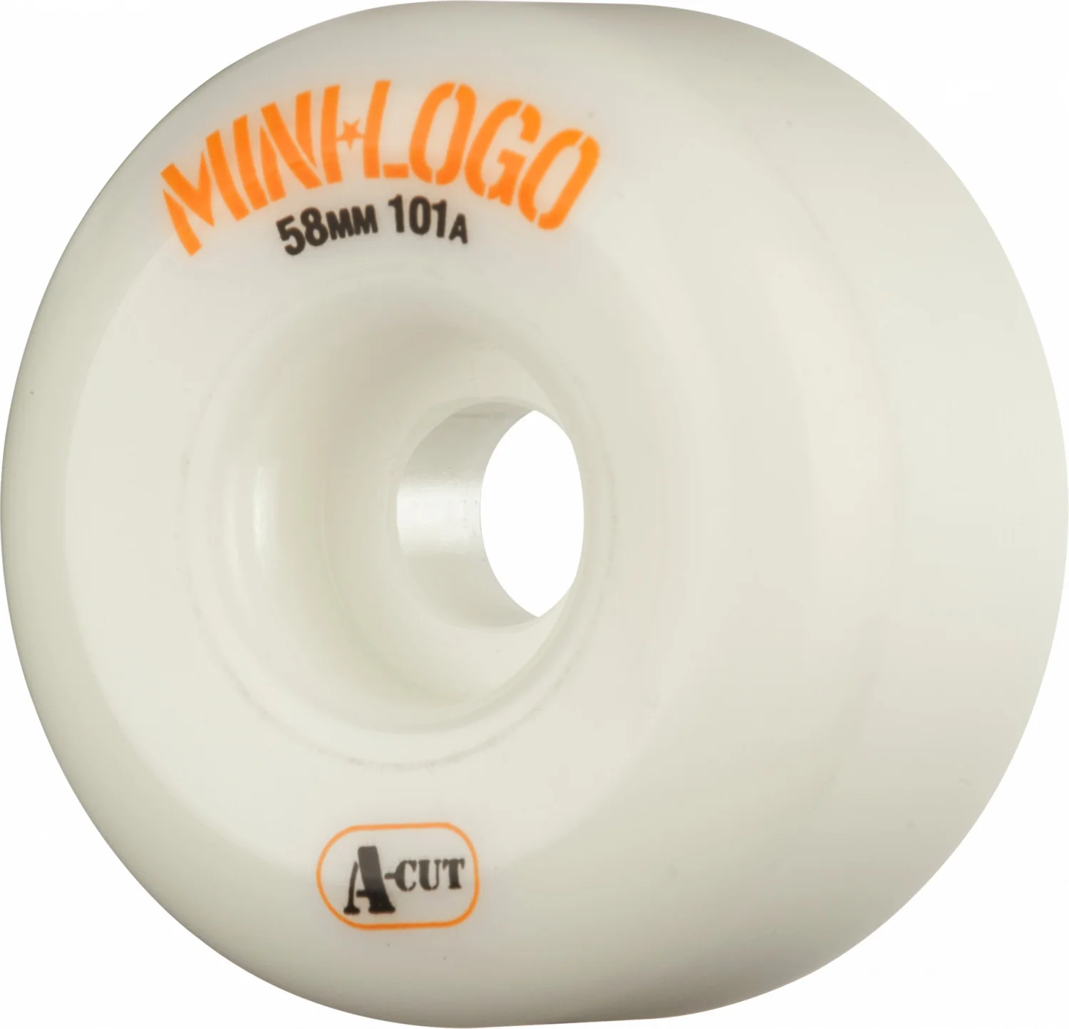 Mini Logo Wheels A-Cut 58mm 101a - White (Set of 4)